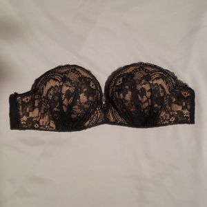 Victoria's Secret Strapless Bombshell 34AA Black